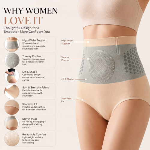 Official Store GFOUK 2026 Moringa B ClimbFlex Waist Cushion Underwear