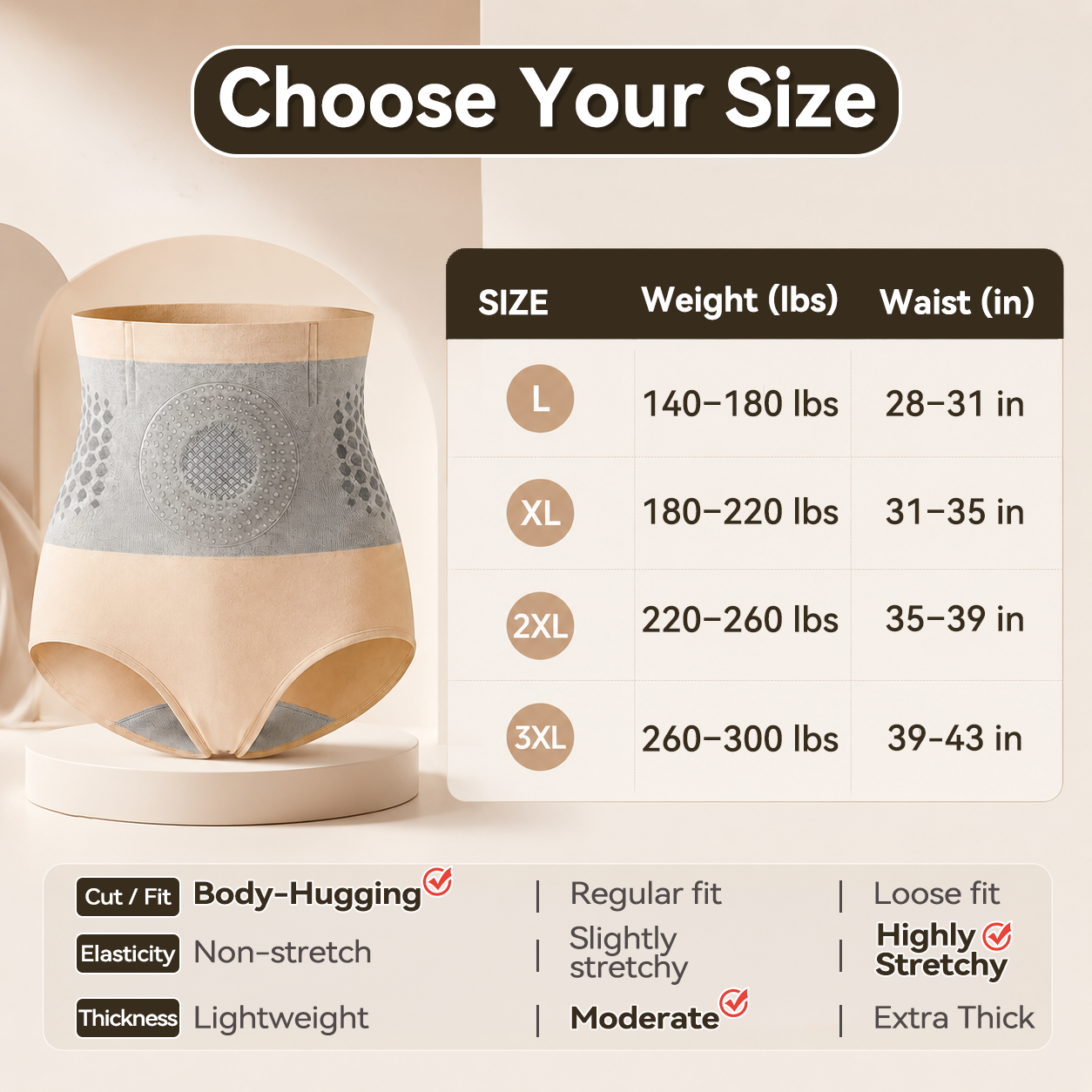 Official Store GFOUK 2026 Moringa B ClimbFlex Waist Cushion Underwear