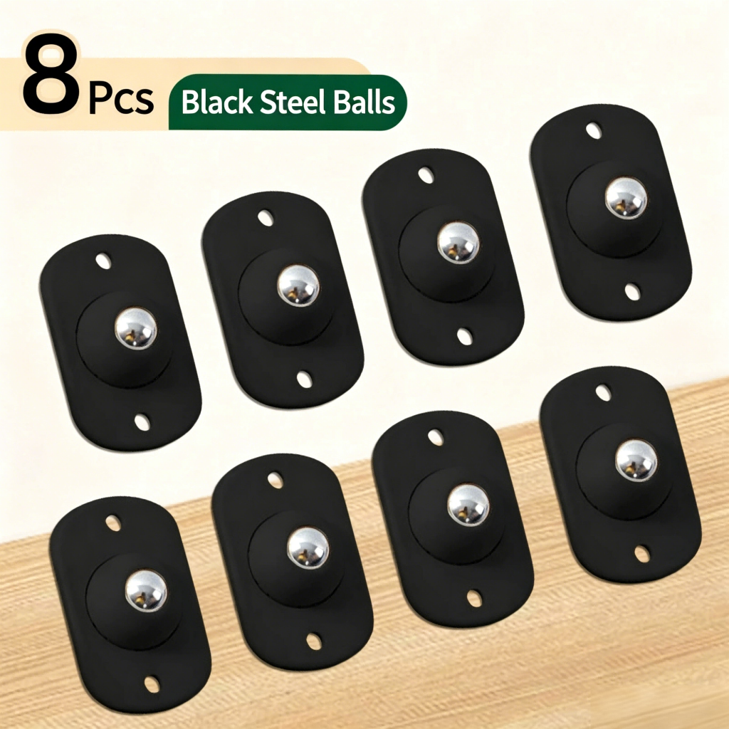 GFOUK Berberi 360 Degree Rotation Self Adhesive Mini Caster Wheels