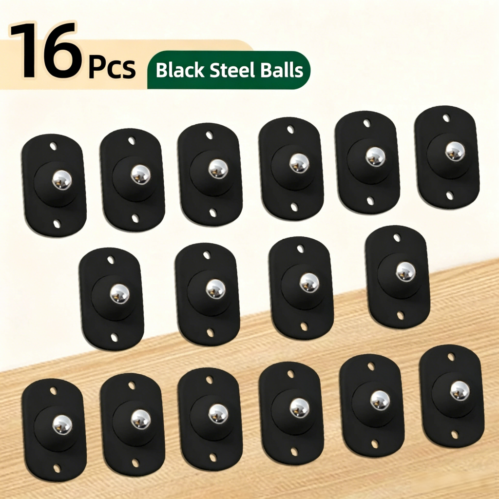 GFOUK Berberi 360 Degree Rotation Self Adhesive Mini Caster Wheels