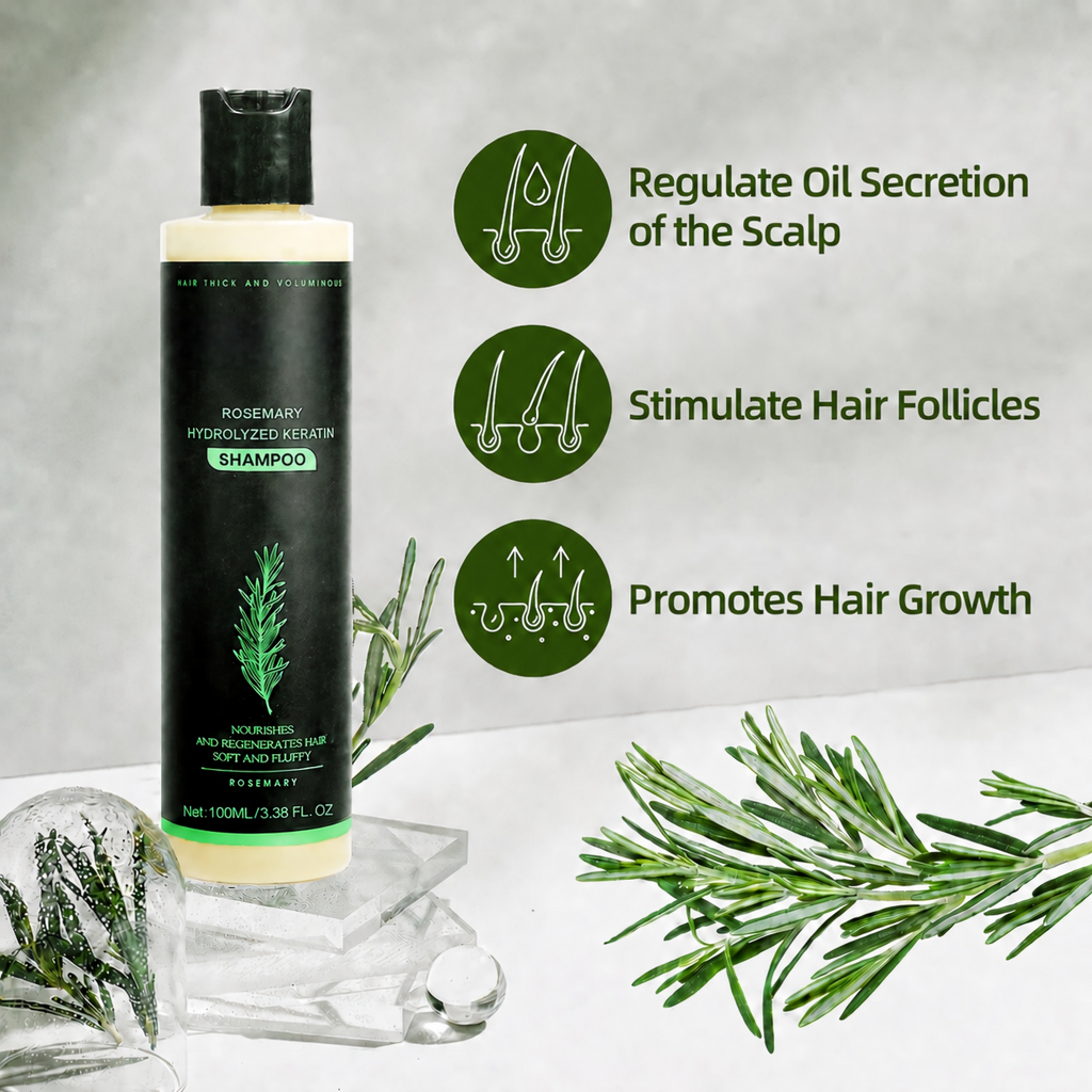 🏆🦦LAST DAY 50% OFF🏆 Official-Size Rosemary Keratin Scalp Shampoo| Full-size scalp care for thicker-looking, stronger-feeling hair.